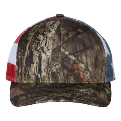 Printed Mesh Trucker Cap - 1412PM Thumbnail