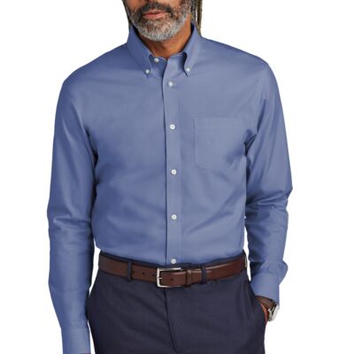Brooks Brothers Tall Wrinkle Free Stretch Pinpoint Shirt - TBB18000  Thumbnail