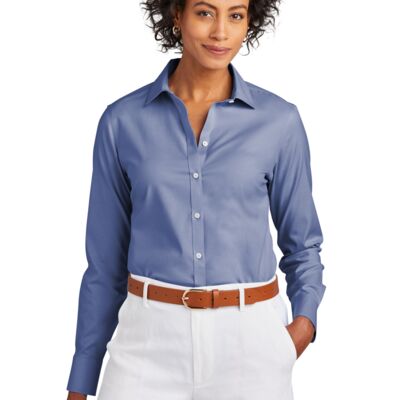 Brooks Brothers Women's Wrinkle Free Stretch Pinpoint Shirt - BB18001 Thumbnail