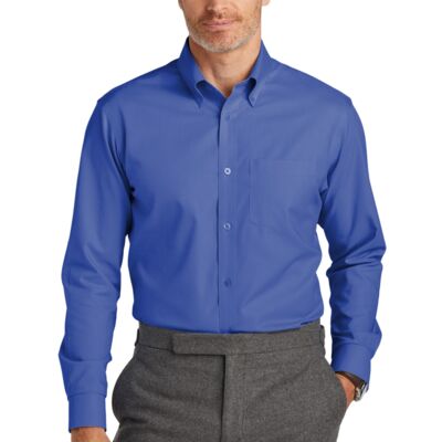 Brooks Brothers Tall Wrinkle Free Stretch Nailhead Shirt - TBB18002 Thumbnail