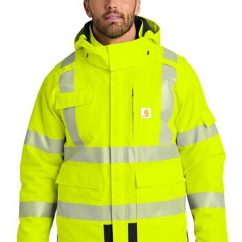Carhartt Ansi 107 Class 3 Waterproof Heavyweight Insulated Jacket - CT106694 Thumbnail