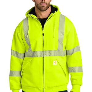 Carhartt Ansi 107 Class 3 Lined Full Zip Sweatshirt - CT104988 Thumbnail