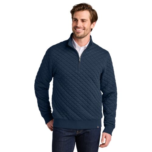 Brooks Brothers® Diamond Quilt 1/4 Zip - BB18212 Thumbnail