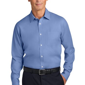 Brooks Brothers® Wrinkle Free Stretch Pinpoint Spread Collar Shirt - BB18012 Thumbnail