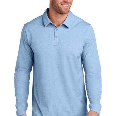 TravisMathew Oceanside Heather Long Sleeve Polo - TM1MZ343 Thumbnail