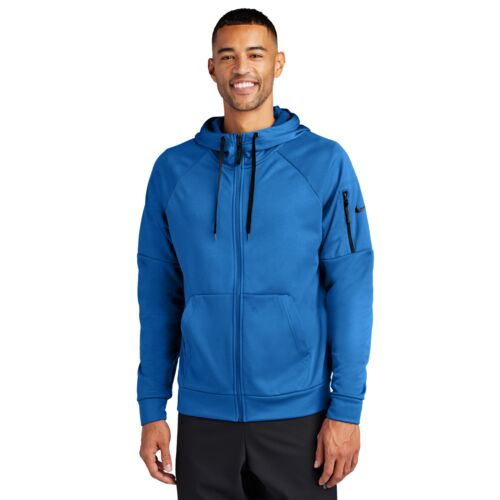 Nike Therma FIT Pocket Full Zip Fleece Hoodie - NKFD9859 Thumbnail