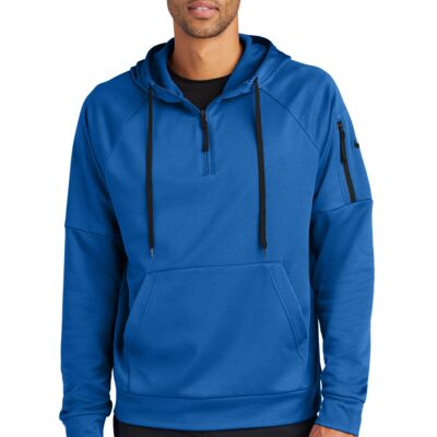 Nike Therma FIT Pocket 1/4 Zip Fleece Hoodie - NKFD9742 Thumbnail