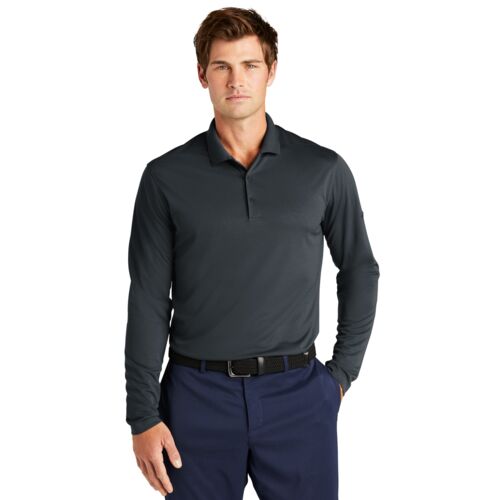 Nike Dri FIT Micro Pique 2.0 Long Sleeve Polo - NKDC2104 Thumbnail