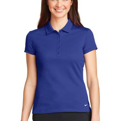 Nike Women's Dri FIT Solid Icon Pique Modern Fit Polo - 746100 Thumbnail