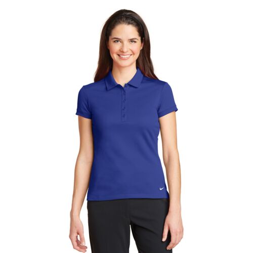 Nike Women's Dri FIT Solid Icon Pique Modern Fit Polo - 746100 Thumbnail