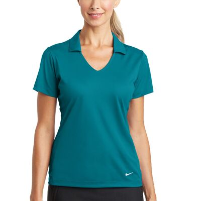 Nike Women's Dri FIT Vertical Mesh Polo - 637165 Thumbnail