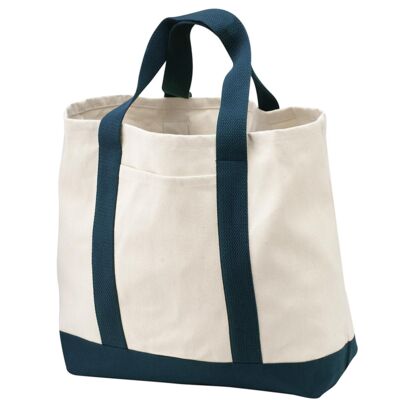 Port Authority Ideal Twill Two Tone Shopping Tote - B400 Thumbnail