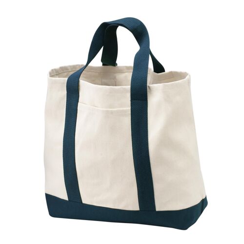 Port Authority Ideal Twill Two Tone Shopping Tote - B400 Thumbnail