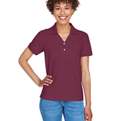 Devon & Jones Ladies' Pima Piqué Short-Sleeve Y-Collar Polo D100W Thumbnail