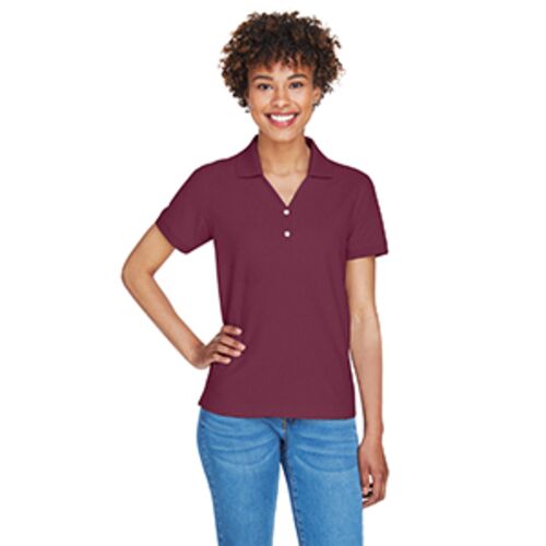 Devon & Jones Ladies' Pima Piqué Short-Sleeve Y-Collar Polo D100W Thumbnail