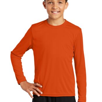 Sport Tek Youth Long Sleeve Moisture Wicking Tee Thumbnail