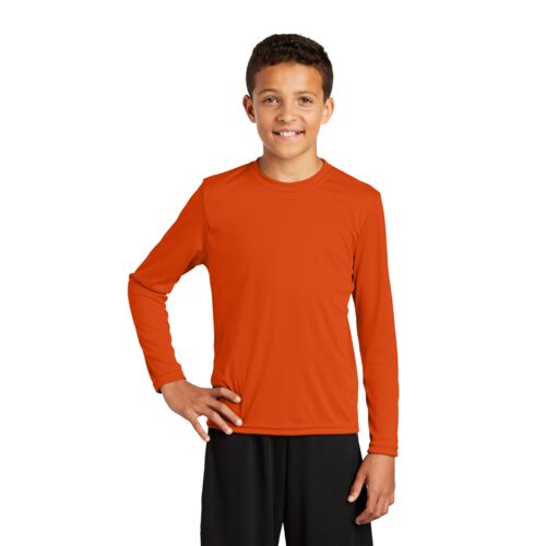 Sport Tek Youth Long Sleeve Moisture Wicking Tee Thumbnail