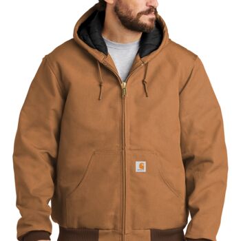 Carhartt ® TALL Quilted-Flannel-Lined Duck Active Jacket - CTTSJ140 Thumbnail