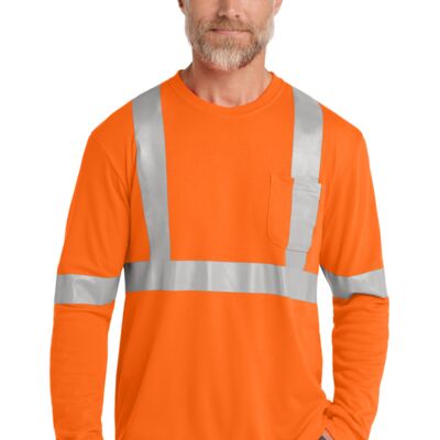 Ansi 107 Class 2 Long Sleeve Safety T Shirt - CS401LS Thumbnail