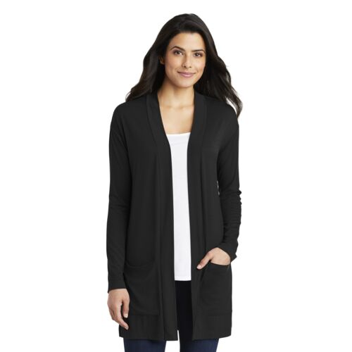 LK5434 - Port Authority® Ladies Concept Long Pocket Cardigan Thumbnail