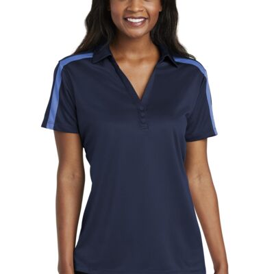 Ladies Silk Touch™ Performance Colorblock Stripe Polo - L547 Thumbnail