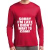 Sport Tek Adult Long Sleeve Moisture Wicking Tee Thumbnail